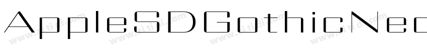 AppleSDGothicNeo Reg字体转换